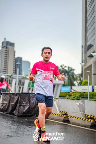 Race photo from Smartfren Run 2024