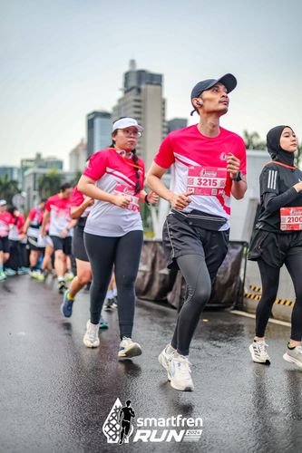 Race photo from Smartfren Run 2024