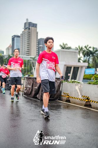 Race photo from Smartfren Run 2024