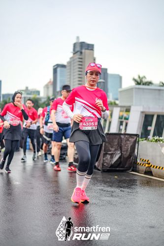 Race photo from Smartfren Run 2024