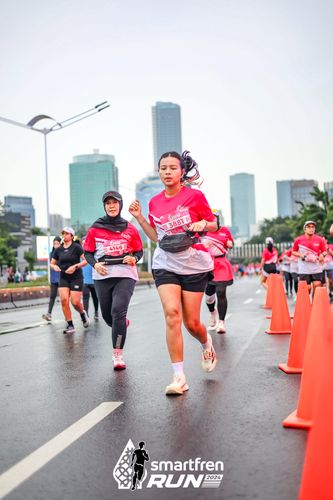 Race photo from Smartfren Run 2024