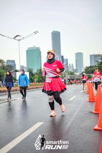 Race photo from Smartfren Run 2024