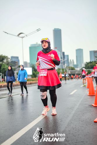 Race photo from Smartfren Run 2024