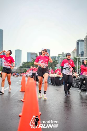 Race photo from Smartfren Run 2024