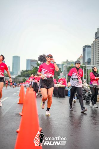 Race photo from Smartfren Run 2024