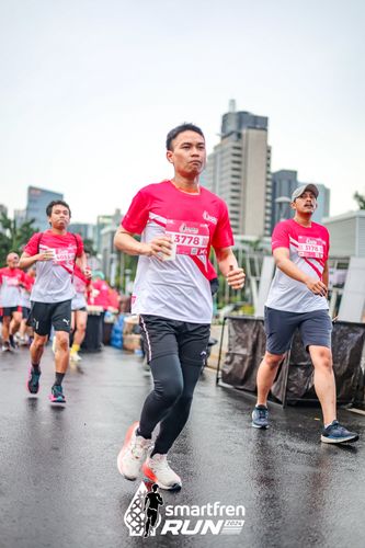 Race photo from Smartfren Run 2024