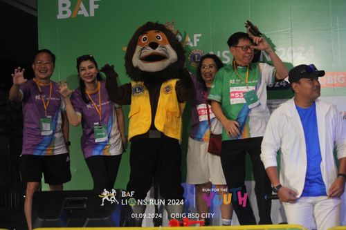 Race photo from BAF LIONS RUN 2024