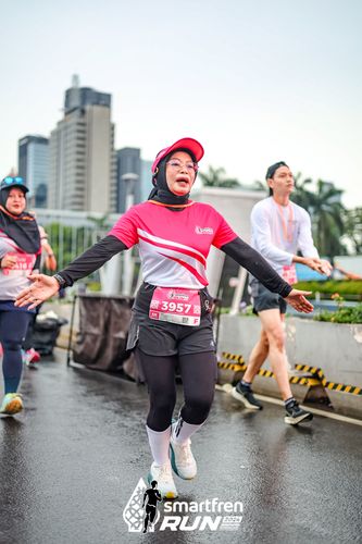 Race photo from Smartfren Run 2024