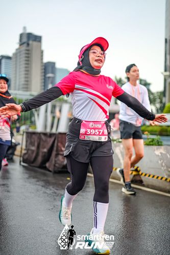 Race photo from Smartfren Run 2024