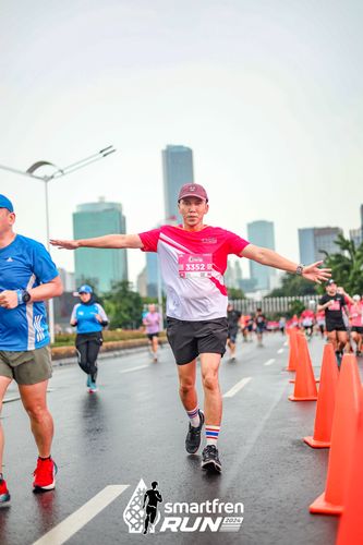Race photo from Smartfren Run 2024