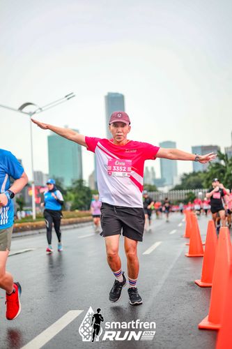 Race photo from Smartfren Run 2024