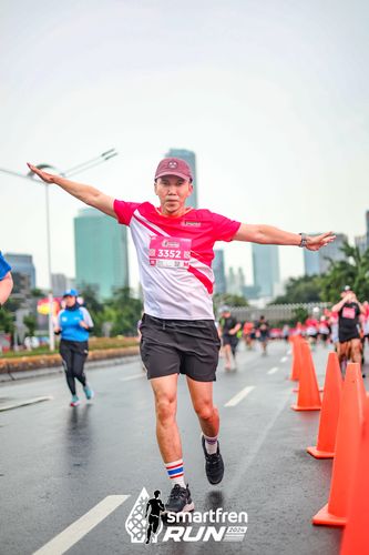 Race photo from Smartfren Run 2024