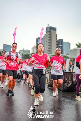 Race photo from Smartfren Run 2024