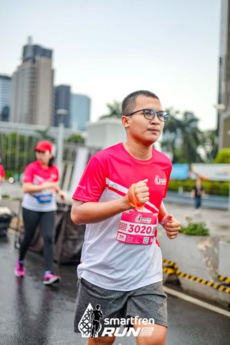 Race photo from Smartfren Run 2024