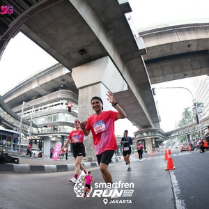 Race photo from SMARTFREN RUN 2026