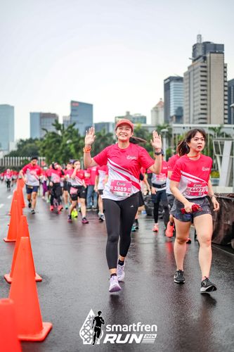 Race photo from Smartfren Run 2024
