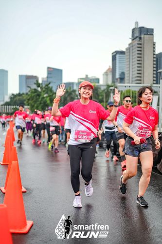 Race photo from Smartfren Run 2024