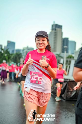 Race photo from Smartfren Run 2024