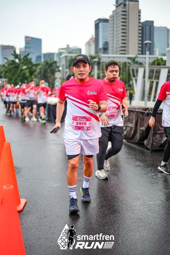 Race photo from Smartfren Run 2024