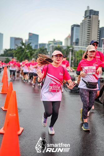 Race photo from Smartfren Run 2024