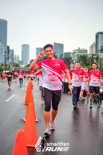 Race photo from Smartfren Run 2024