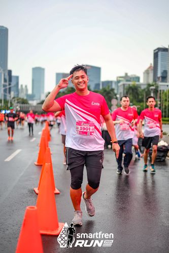 Race photo from Smartfren Run 2024