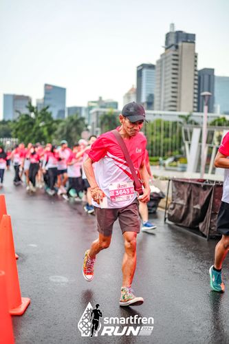 Race photo from Smartfren Run 2024