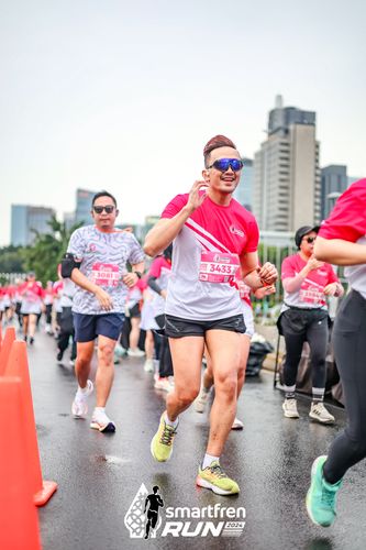 Race photo from Smartfren Run 2024