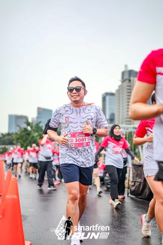 Race photo from Smartfren Run 2024