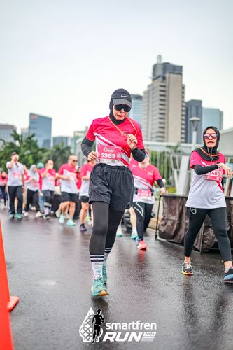 Race photo from Smartfren Run 2024