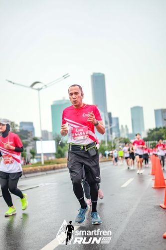 Race photo from Smartfren Run 2024