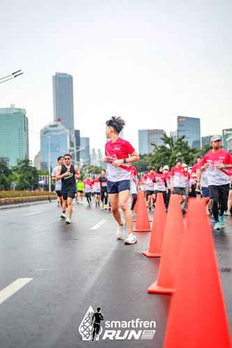 Race photo from Smartfren Run 2024