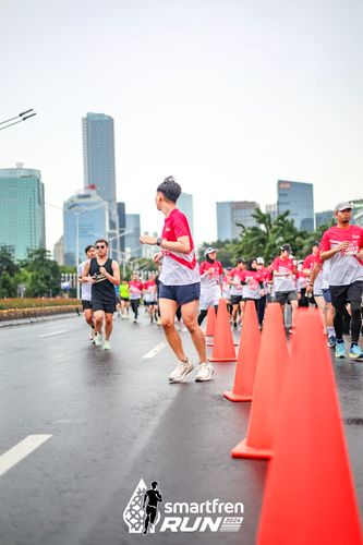 Race photo from Smartfren Run 2024