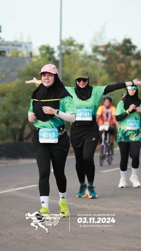 Race photo from Arutmin Borneo Run 2024