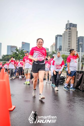 Race photo from Smartfren Run 2024