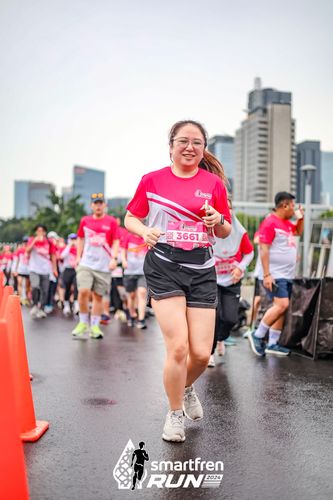 Race photo from Smartfren Run 2024