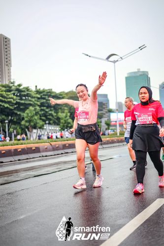 Race photo from Smartfren Run 2024