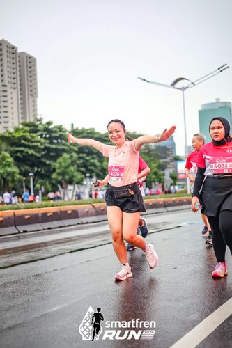 Race photo from Smartfren Run 2024