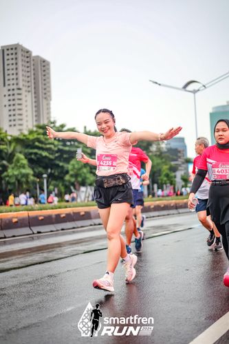 Race photo from Smartfren Run 2024