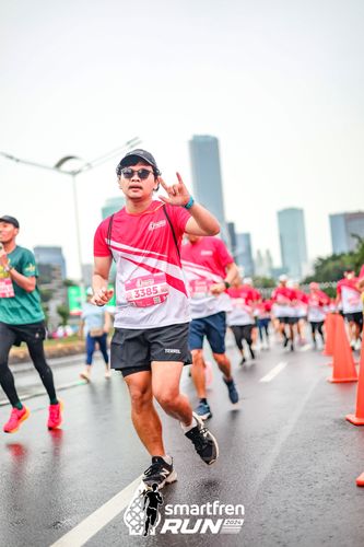 Race photo from Smartfren Run 2024