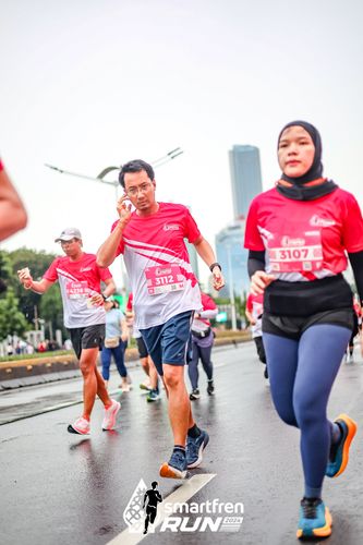 Race photo from Smartfren Run 2024