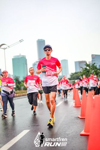 Race photo from Smartfren Run 2024