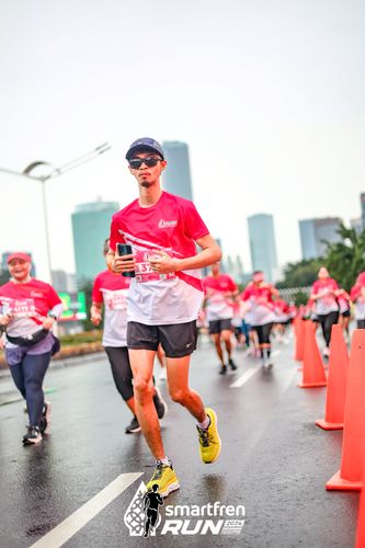 Race photo from Smartfren Run 2024