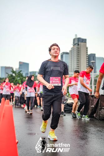 Race photo from Smartfren Run 2024