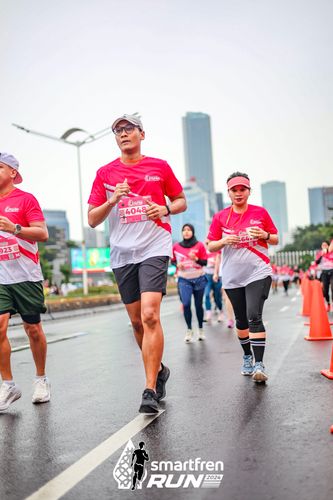 Race photo from Smartfren Run 2024