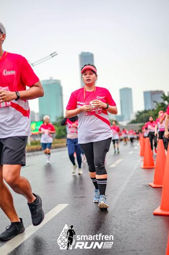 Race photo from Smartfren Run 2024