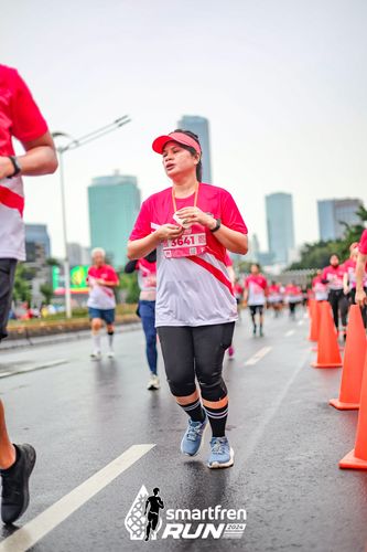 Race photo from Smartfren Run 2024