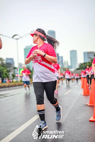 Race photo from Smartfren Run 2024