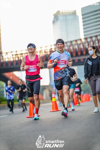 Race photo from Smartfren Run 2025 