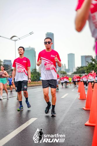 Race photo from Smartfren Run 2024